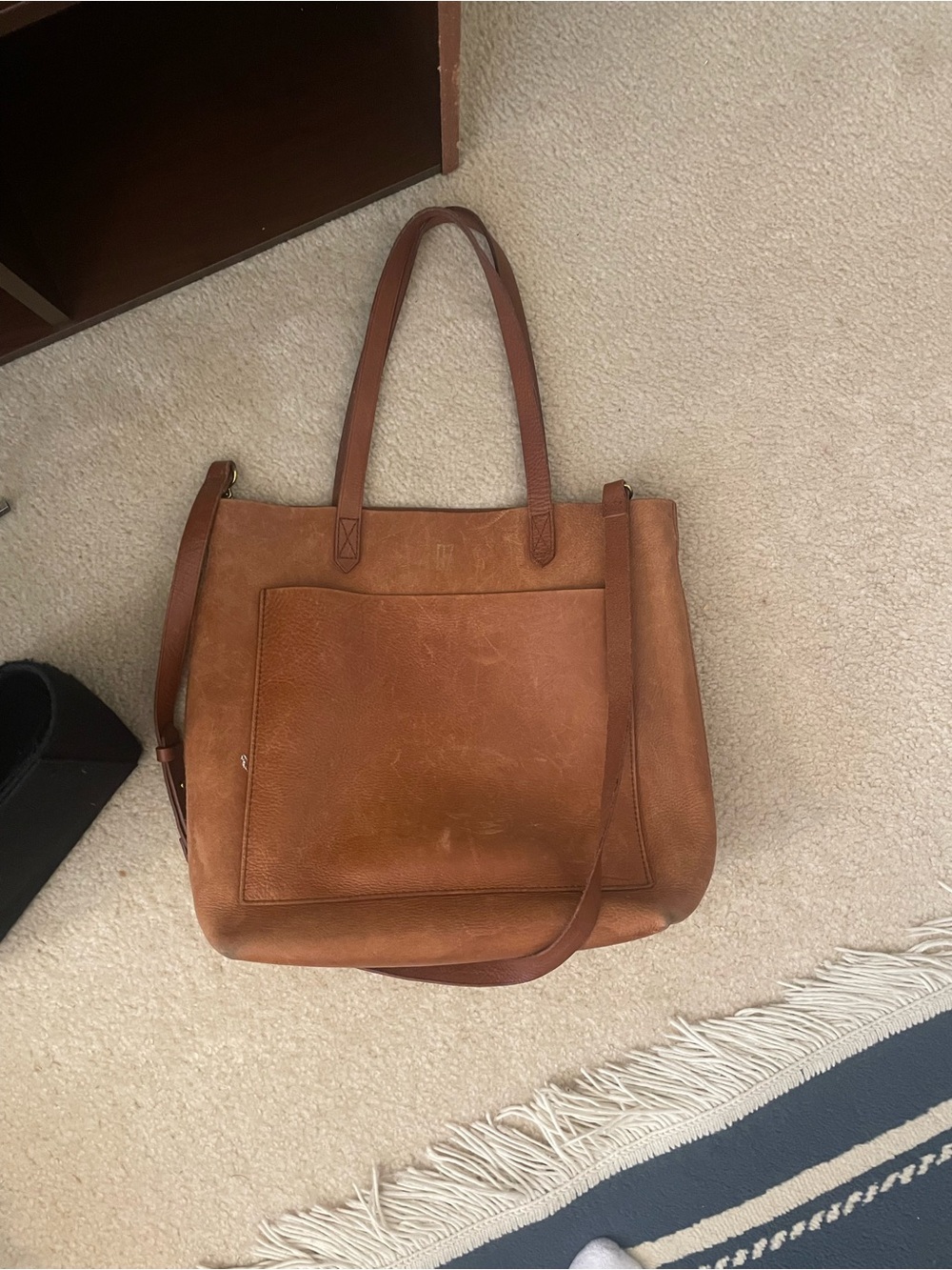 Monogrammed Madewell Leather Bag